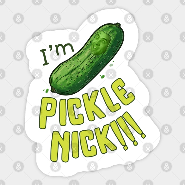 Pickle Nick!!! Sticker by SquiggleDot